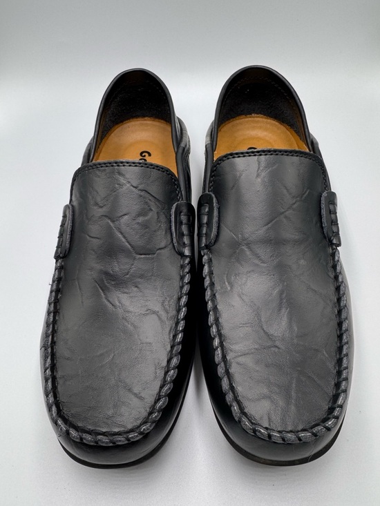 Go Tour Other - Go Tour Slip-On Loafers Leather Black Men’s 8